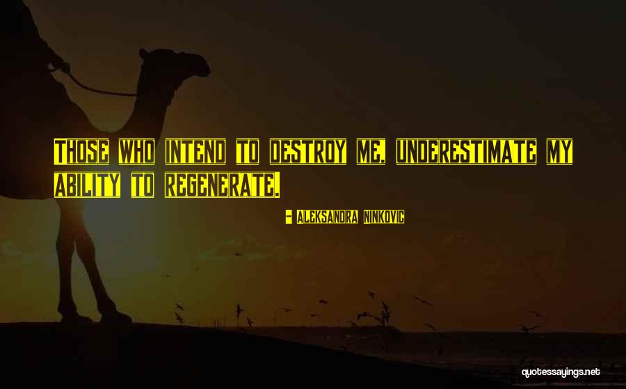 Underestimate Quotes By Aleksandra Ninkovic