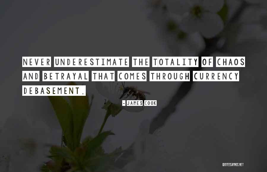 Underestimate Quotes By James Cook