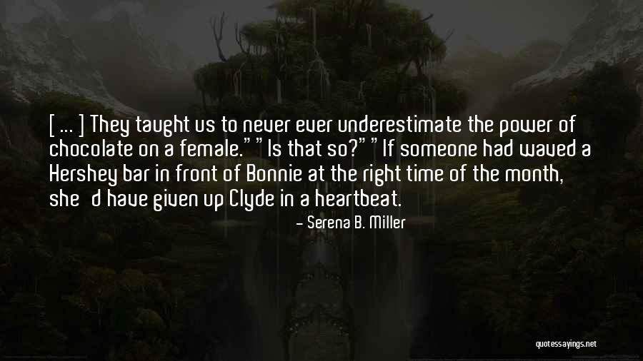 Underestimate Quotes By Serena B. Miller