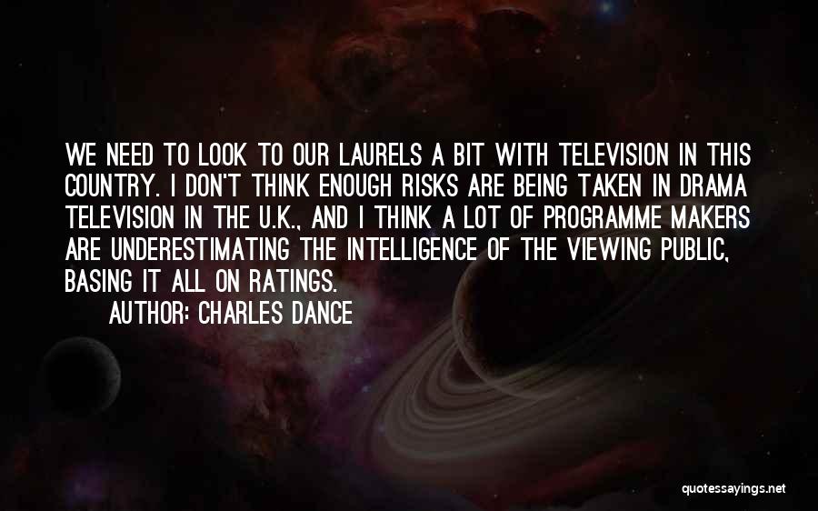 Underestimating Someone's Intelligence Quotes By Charles Dance