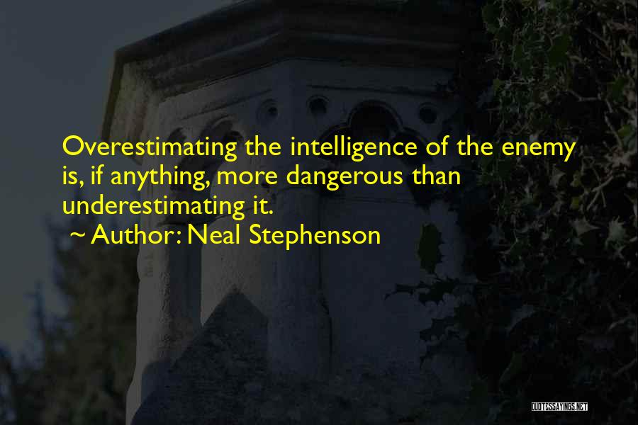 Underestimating The Enemy Quotes By Neal Stephenson