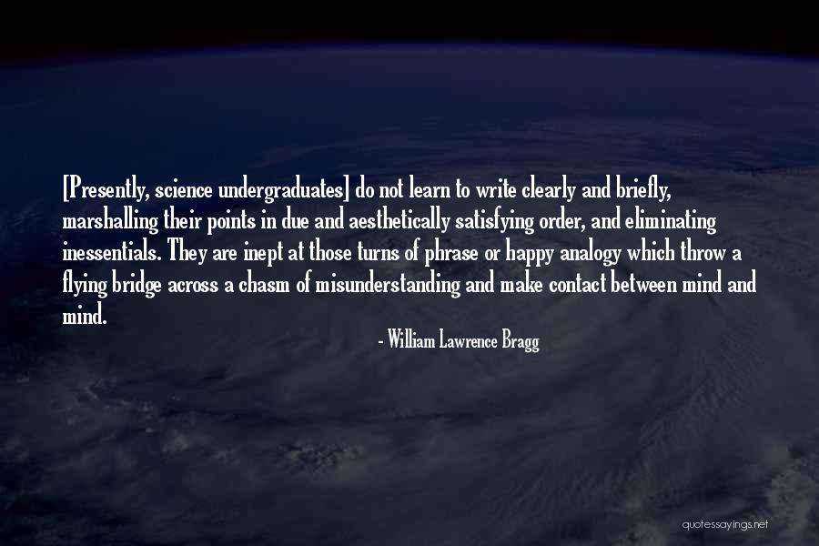 Undergraduates Quotes By William Lawrence Bragg