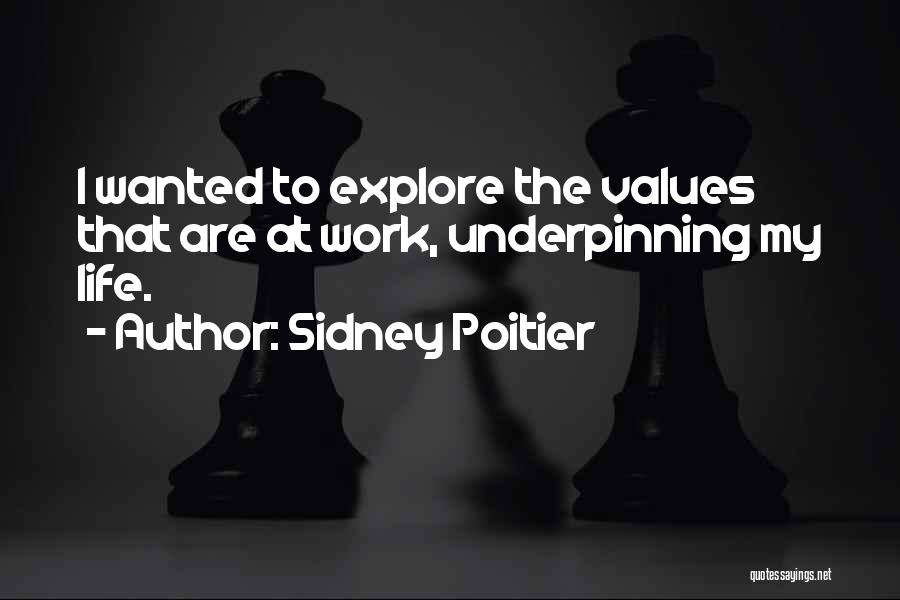 Underpinning Quotes By Sidney Poitier