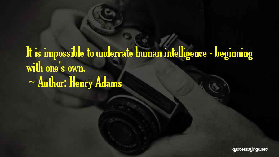 Underrate Me Quotes By Henry Adams