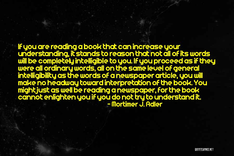 Underscoring Words Quotes By Mortimer J. Adler Underscoring Words Quotes By Mortimer J. Adler