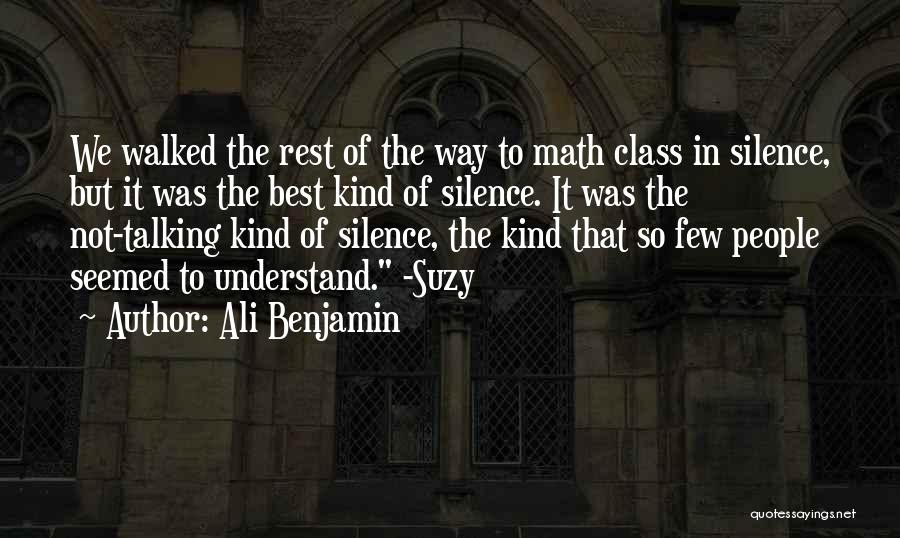 Understand Silence Quotes By Ali Benjamin