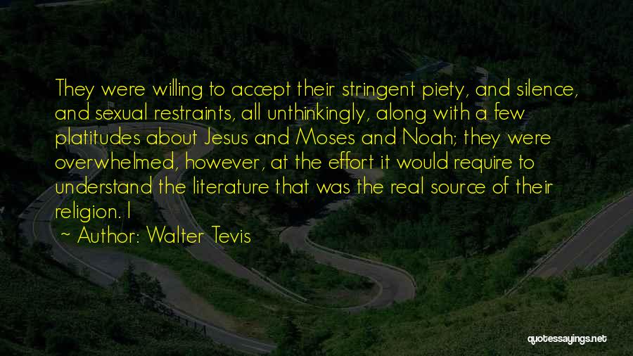 Understand Silence Quotes By Walter Tevis