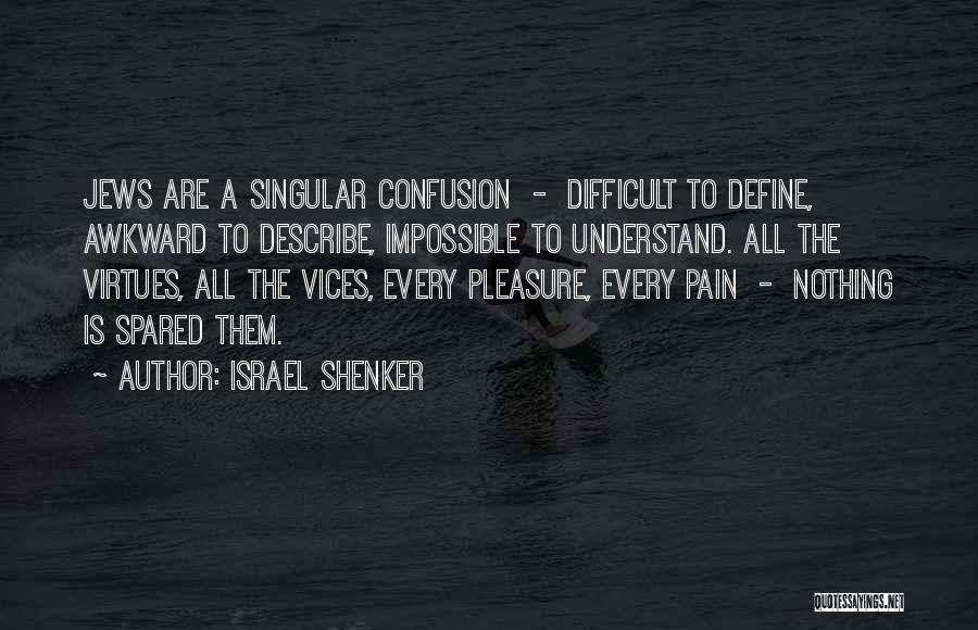 Understand The Pain Quotes By Israel Shenker