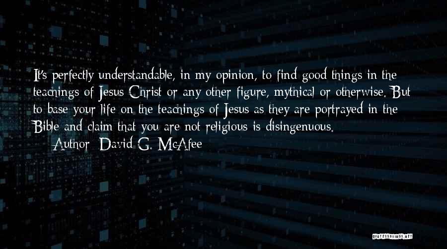 Understandable Bible Quotes By David G. McAfee