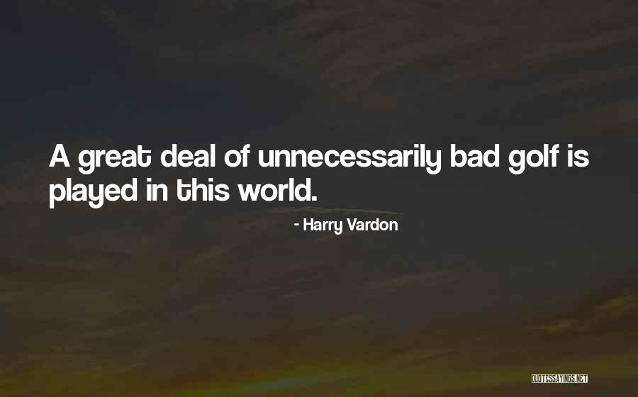 Understandable Synonym Quotes By Harry Vardon