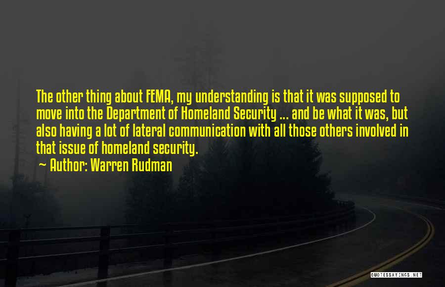 Understanding And Communication Quotes By Warren Rudman