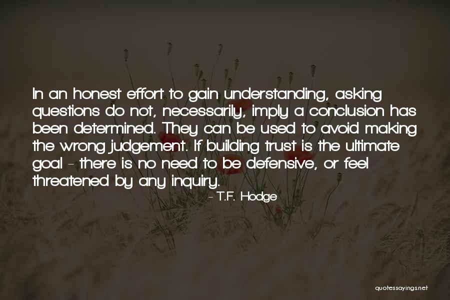 Understanding And Misunderstanding Quotes By T.F. Hodge