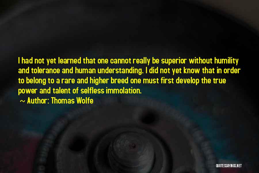 Understanding And Tolerance Quotes By Thomas Wolfe