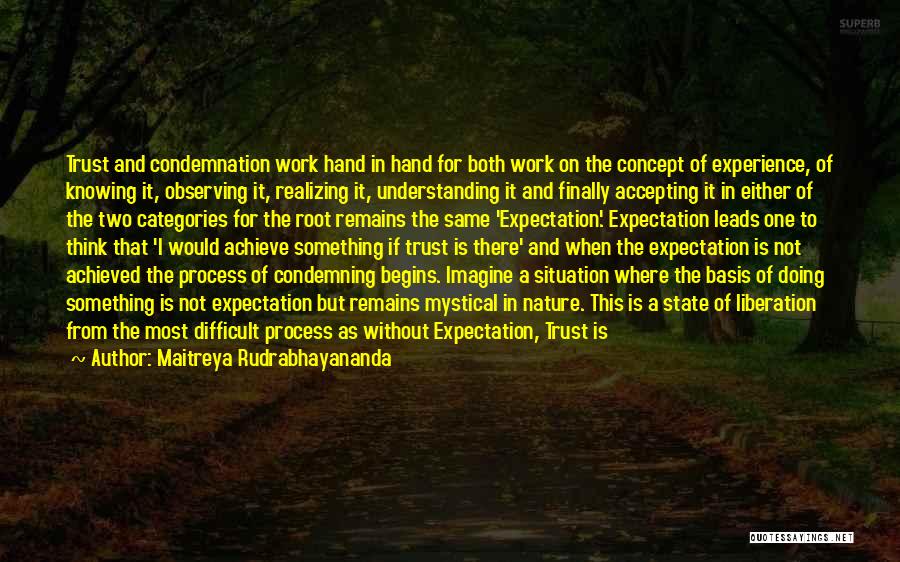 Understanding And Trust Quotes By Maitreya Rudrabhayananda