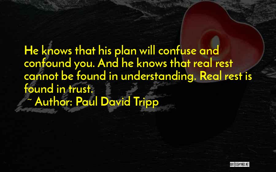 Understanding And Trust Quotes By Paul David Tripp