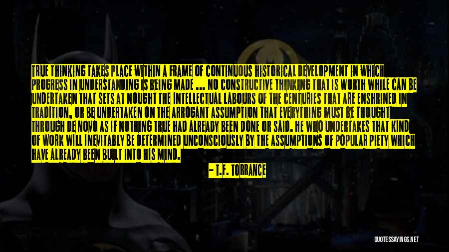Understanding At Work Quotes By T.F. Torrance Understanding At Work Quotes By T.F. Torrance