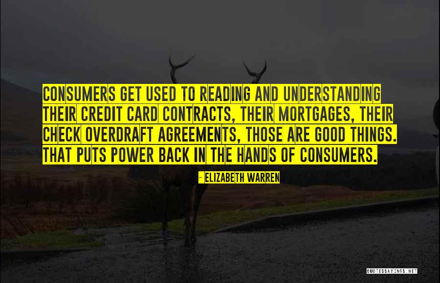 Understanding Consumers Quotes By Elizabeth Warren