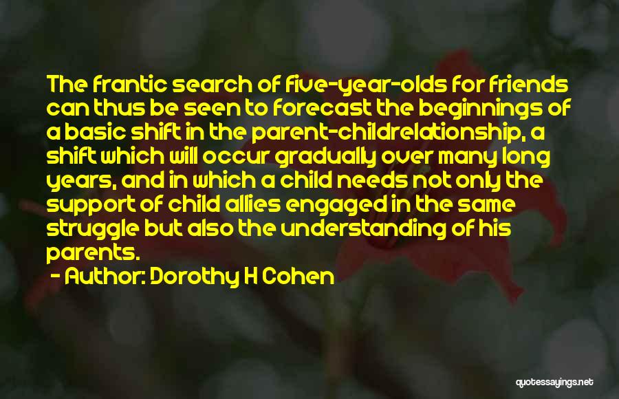 Understanding Friends Quotes By Dorothy H Cohen