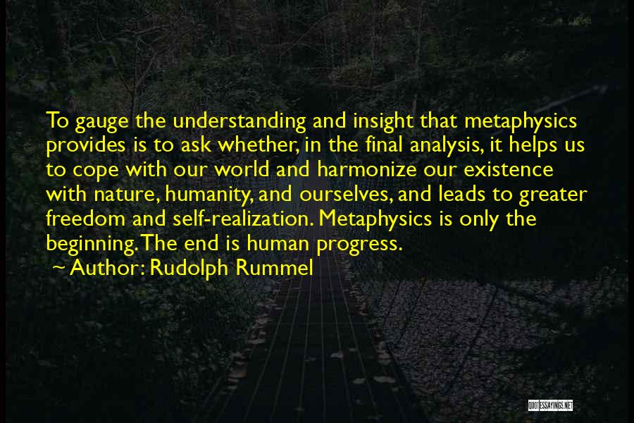 Understanding Human Nature Quotes By Rudolph Rummel