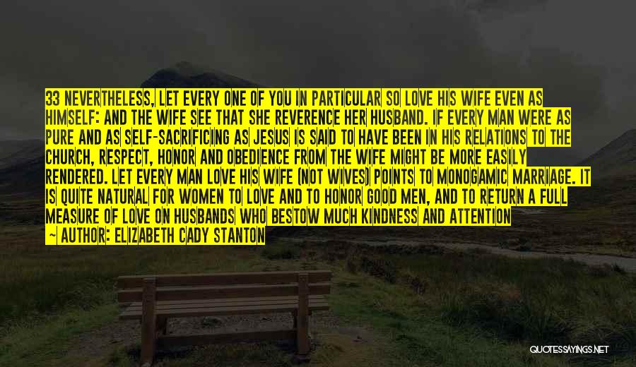 Understanding Husband And Wife Quotes By Elizabeth Cady Stanton