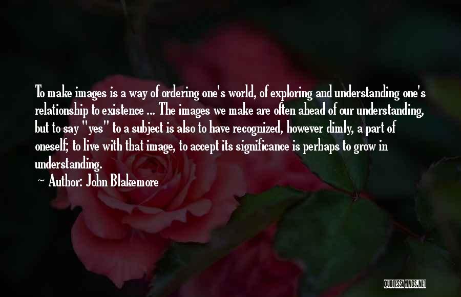 Understanding Images And Quotes By John Blakemore