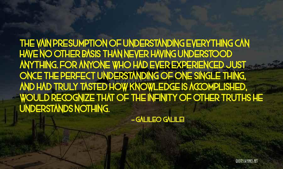 Understanding Knowledge Quotes By Galileo Galilei