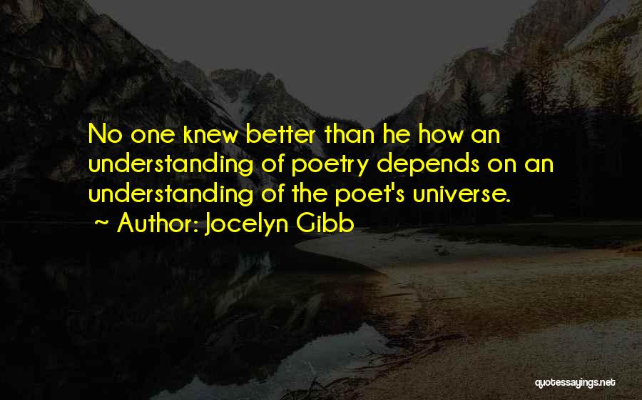 Understanding Poetry Quotes By Jocelyn Gibb