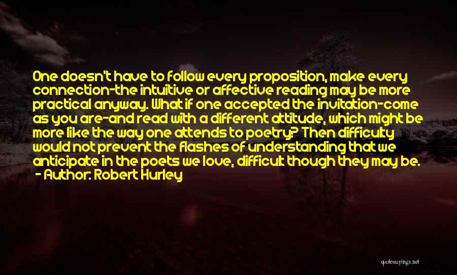 Understanding Poetry Quotes By Robert Hurley