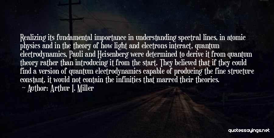 Understanding Quantum Physics Quotes By Arthur I. Miller