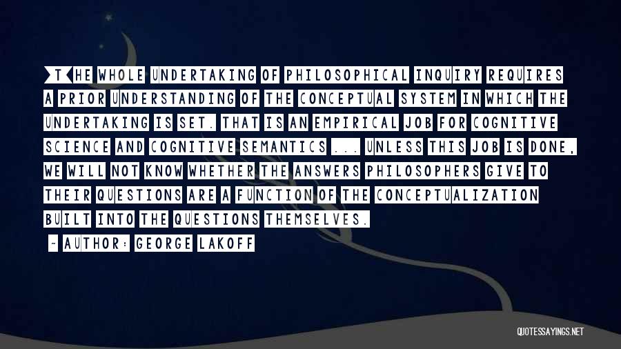 Understanding Self Quotes By George Lakoff