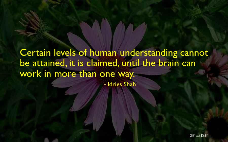 Understanding The Human Mind Quotes By Idries Shah