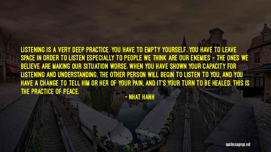 Understanding The Pain Quotes By Nhat Hanh