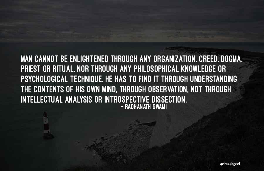 Understanding Vs Knowledge Quotes By Radhanath Swami