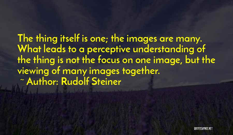 Understanding With Images Quotes By Rudolf Steiner