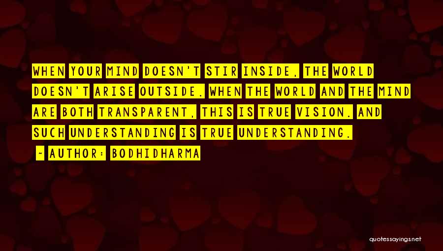 Understanding Your Mind Quotes By Bodhidharma