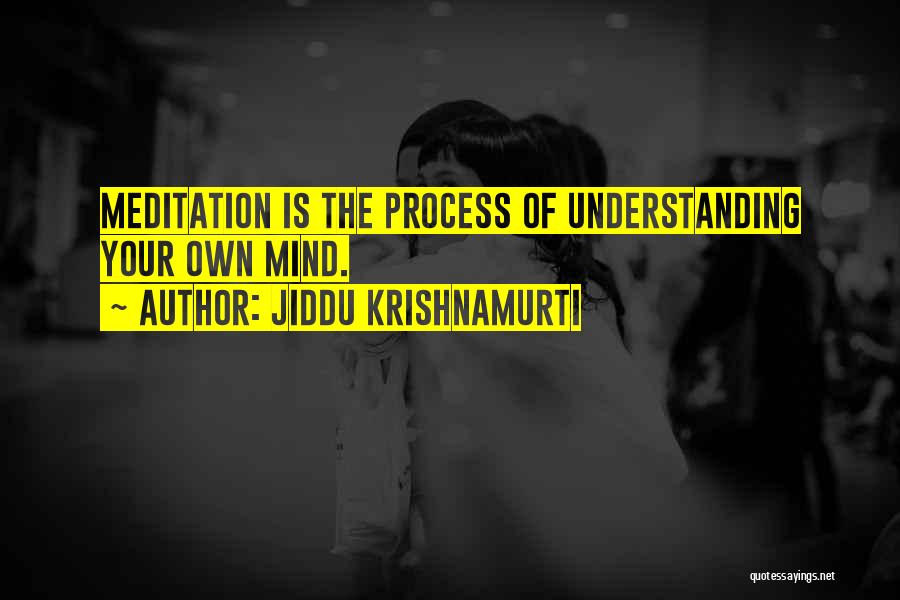 Understanding Your Mind Quotes By Jiddu Krishnamurti