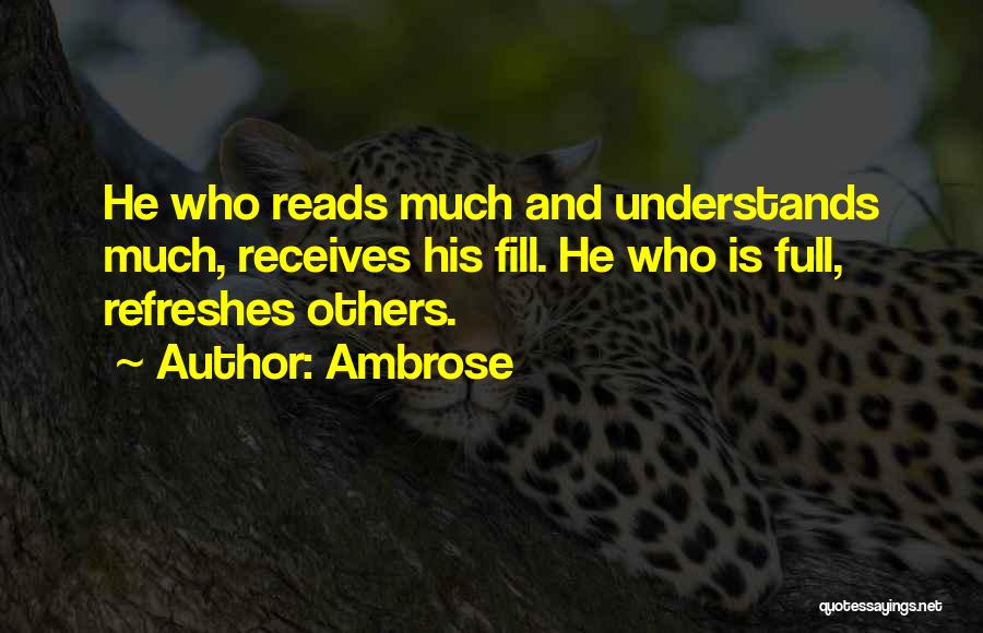 Understands Quotes By Ambrose