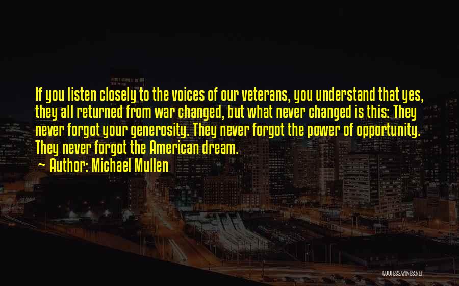 Underumor Quotes By Michael Mullen