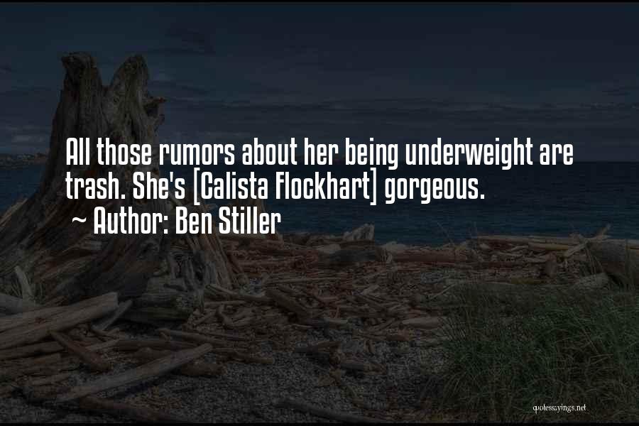 Underweight Quotes By Ben Stiller