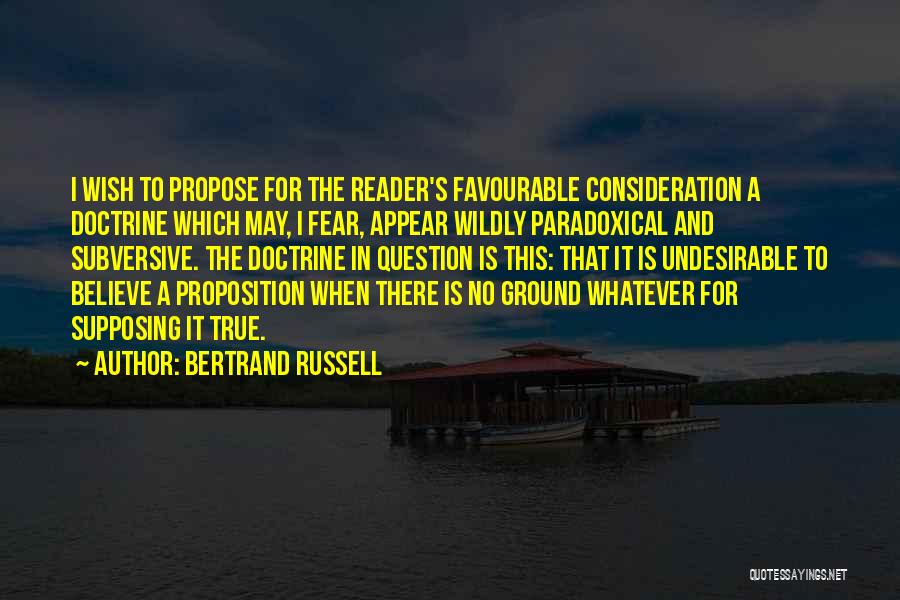 Undesirable Quotes By Bertrand Russell