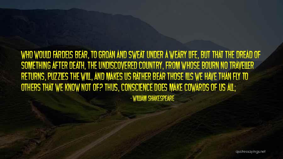 Undiscovered Country Quotes By William Shakespeare Undiscovered Country Quotes By William Shakespeare