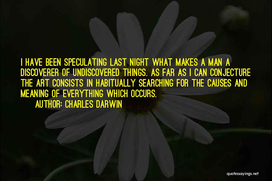 Undiscovered Quotes By Charles Darwin