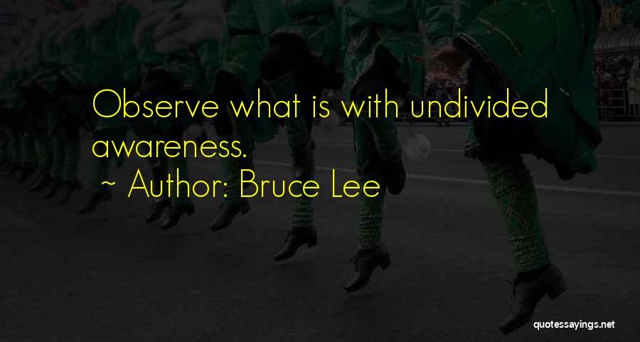 Undivided Quotes By Bruce Lee