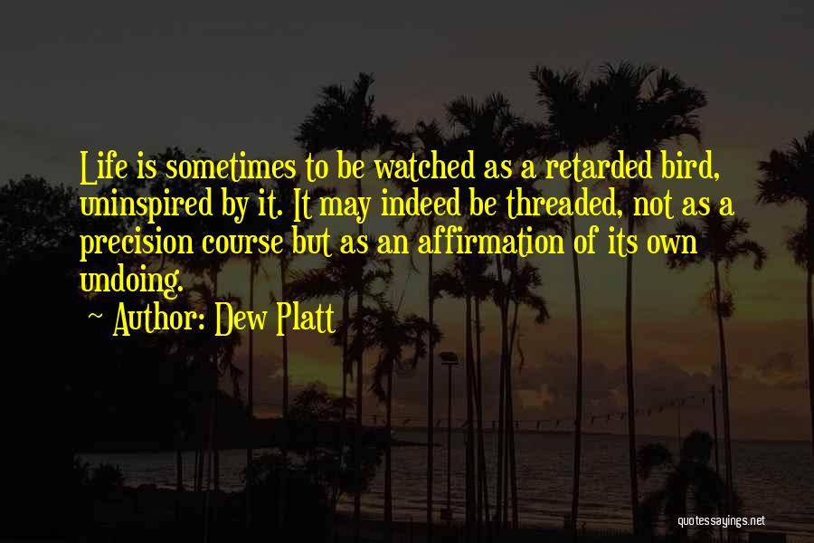 Undoing The Past Quotes By Dew Platt