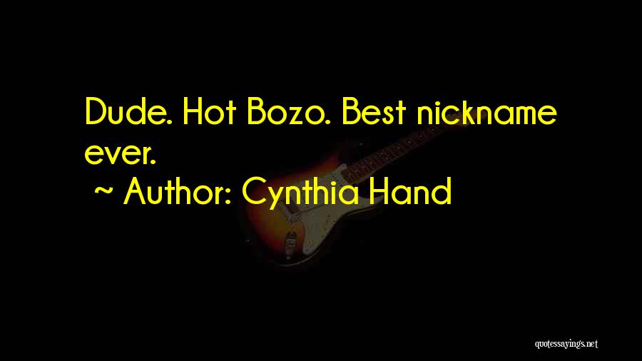 Unearthly Cynthia Hand Quotes By Cynthia Hand