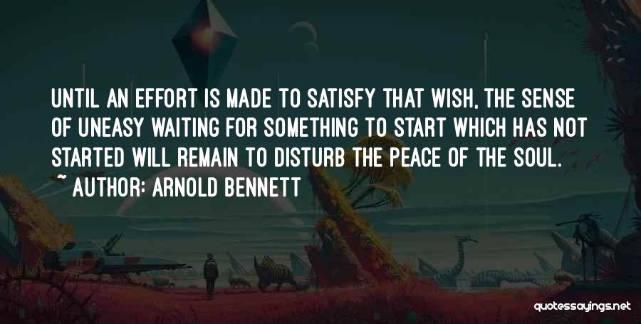 Uneasy Quotes By Arnold Bennett