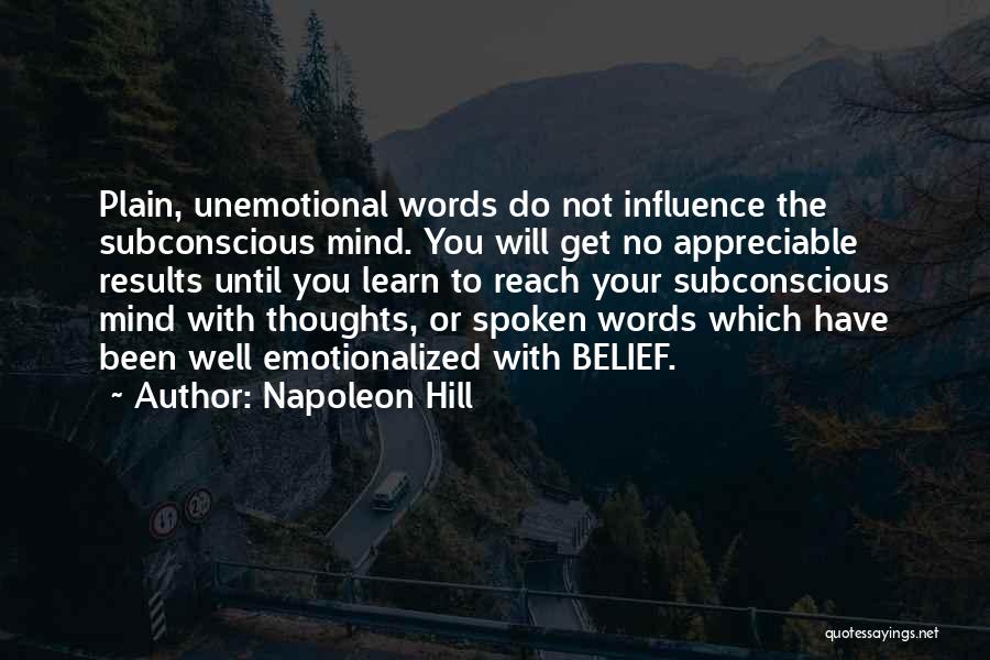 Unemotional Quotes By Napoleon Hill