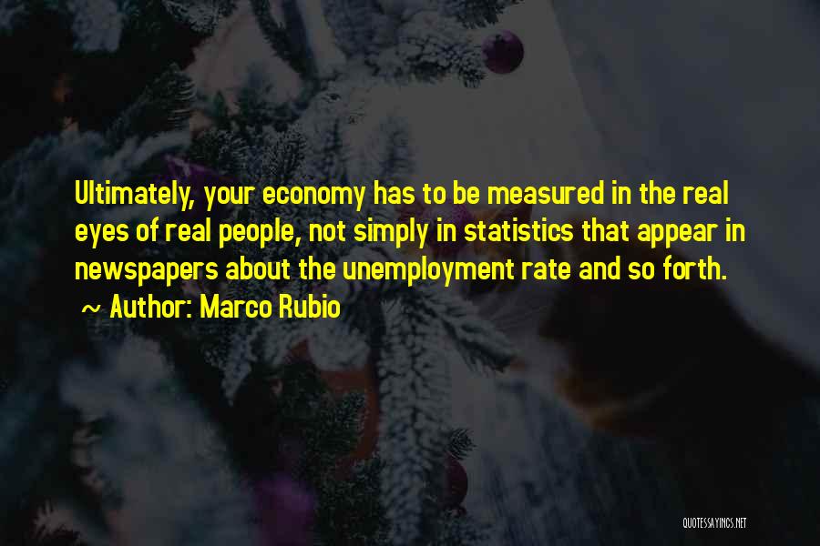 Unemployment Rate Quotes By Marco Rubio