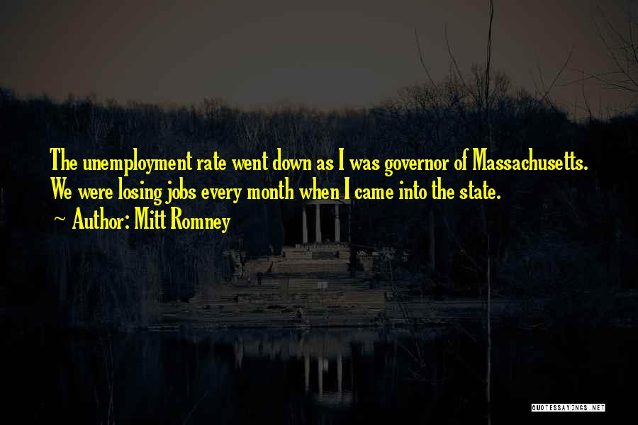 Unemployment Rate Quotes By Mitt Romney