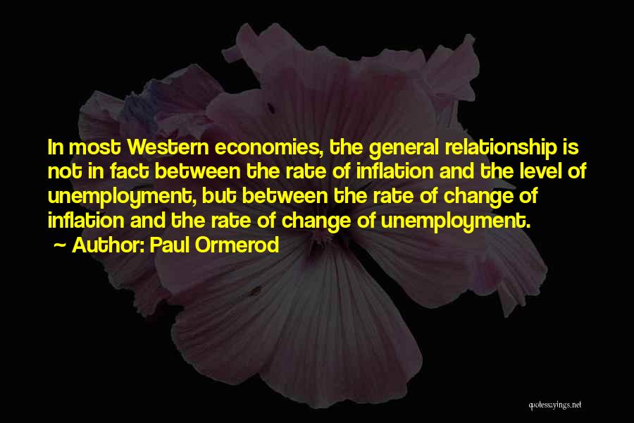 Unemployment Rate Quotes By Paul Ormerod